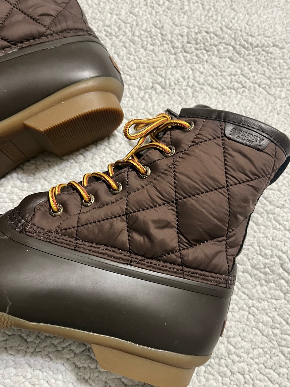 Sperry Saltwater Nylon Quilted Duck Boots - Picture 5 of 10